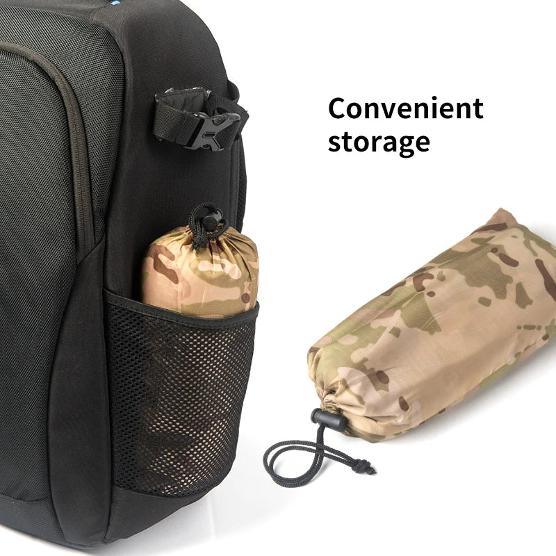 Poncho impermeable de camuflaje