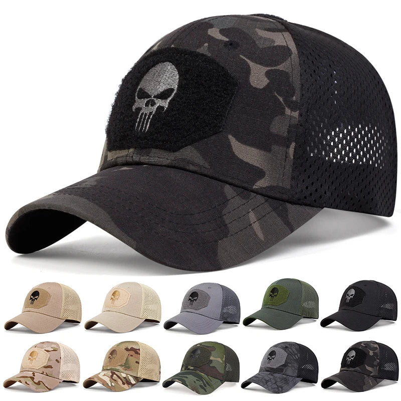 Gorra Militar Estilo Punisher