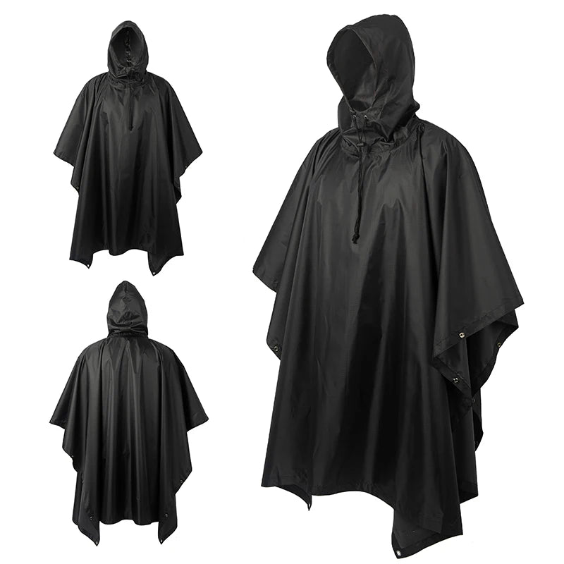 Poncho impermeable de camuflaje
