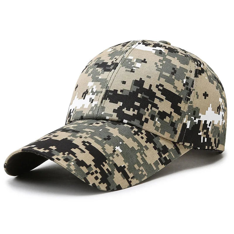 Accesorio militar para airsoft, gorra con diseño de camuflaje digital en tonos verdes, para una máxima integración en entornos naturales