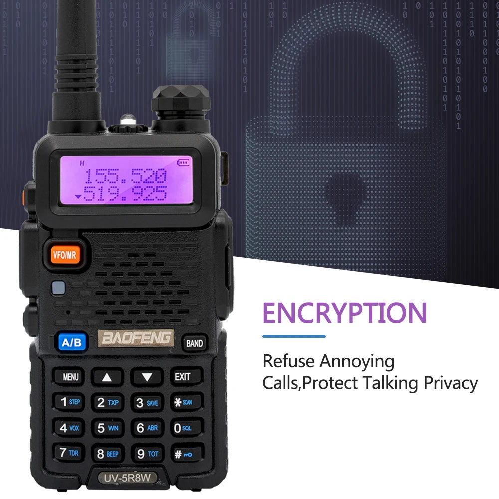 Baofeng Walkie Talkie UV 5R Radio de Dos Vías de Banda Dual