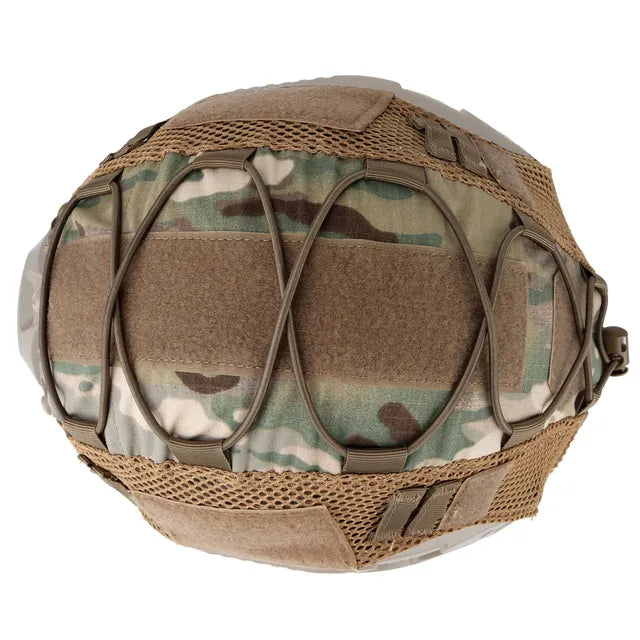 Optimiza tu equipamiento de airsoft con este casco táctico en camuflaje ACU, diseñado para entornos urbanos y rurales con una robusta red de protección y opciones de personalización.