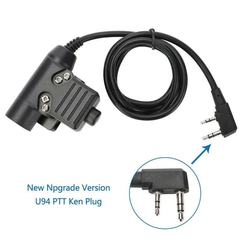 Adaptador de Cable PTT con conector para auriculares